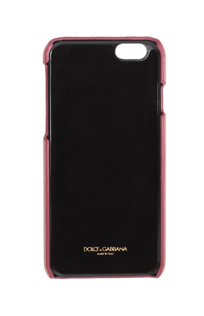  - Chic Pink Leather Crystal iPhone Case