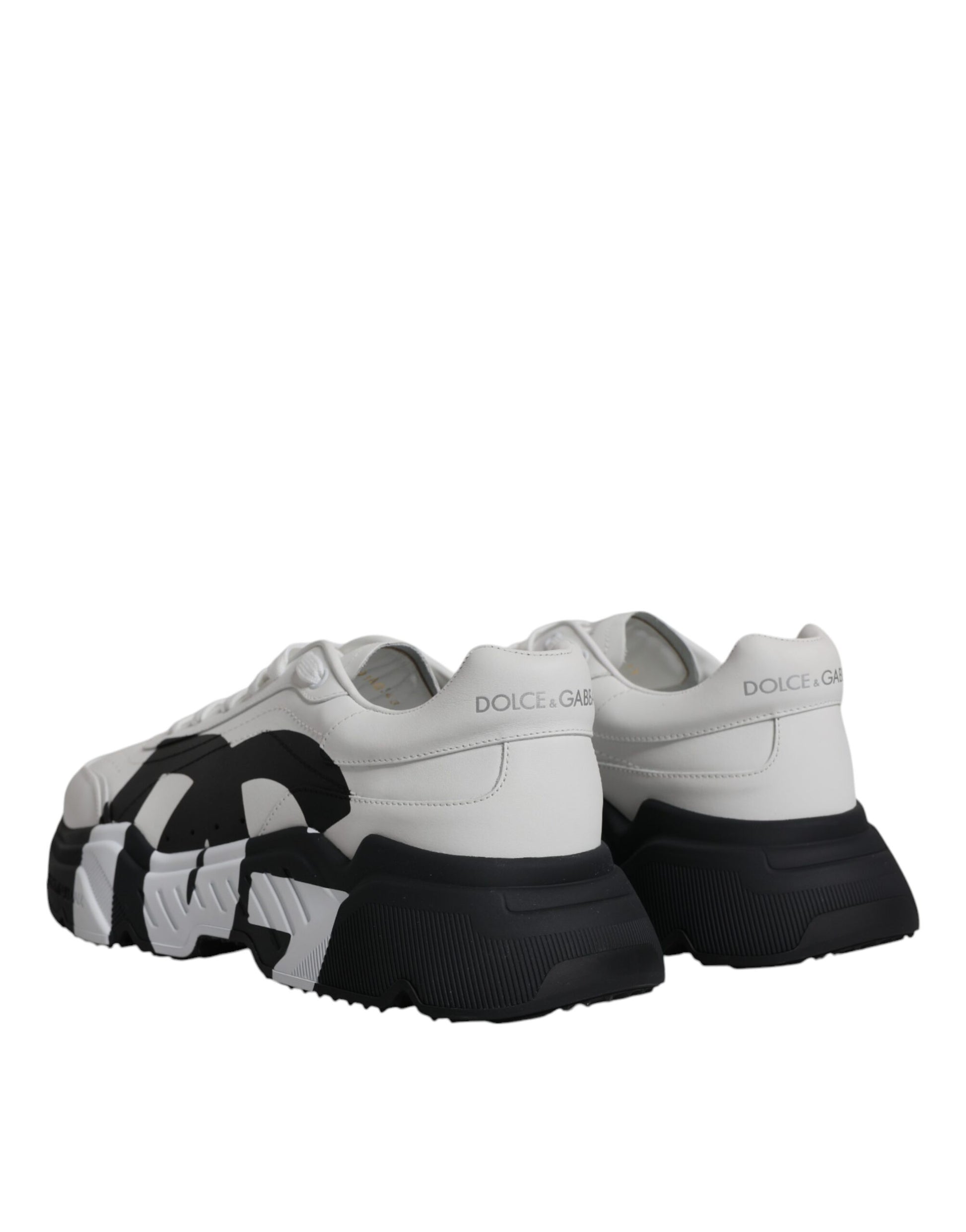 White Black DAYMASTER Leather Shoes