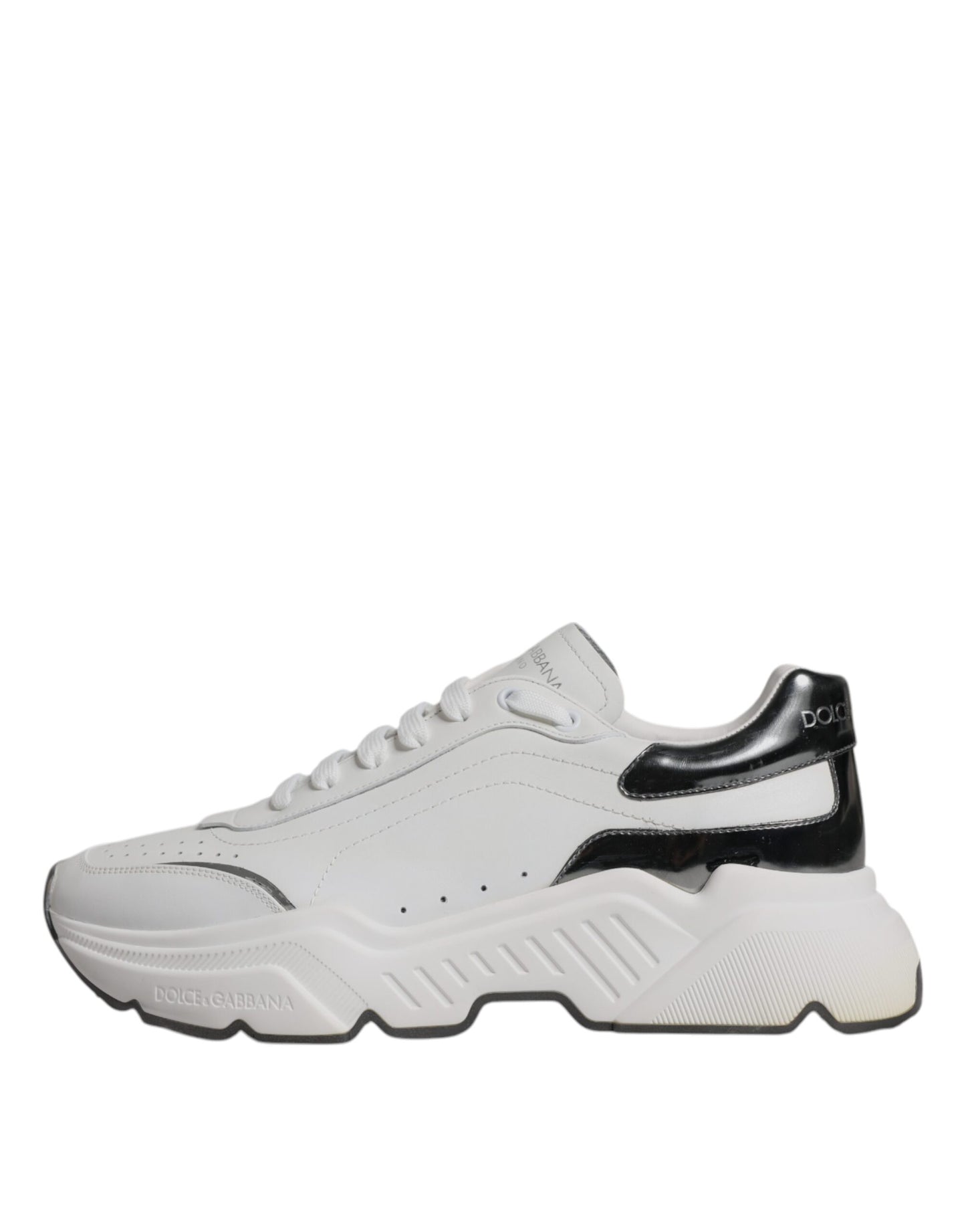 White Silver DAYMASTER Leather Men Sneakers Shoes