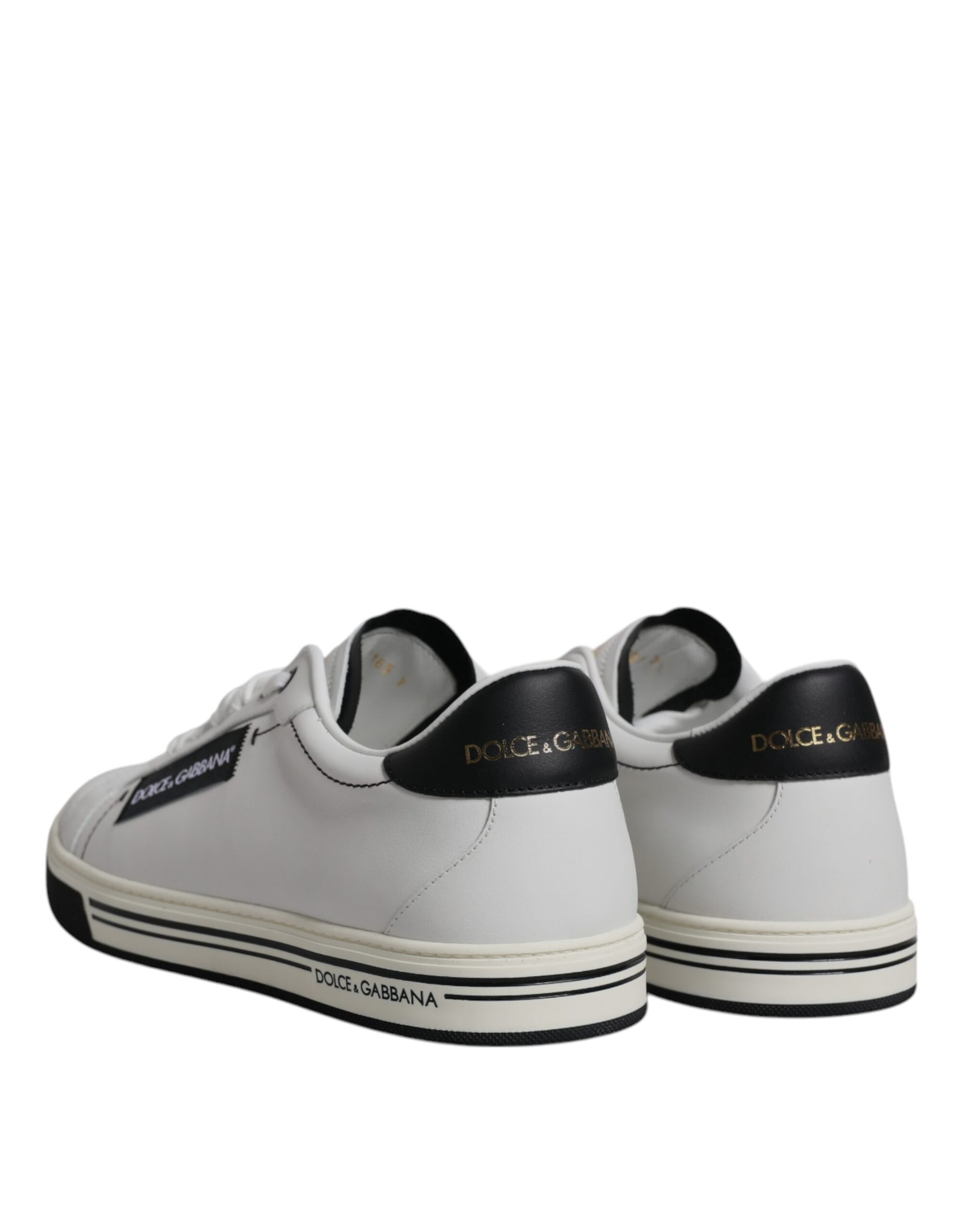 White Leather Low Top Men Sneakers Shoes