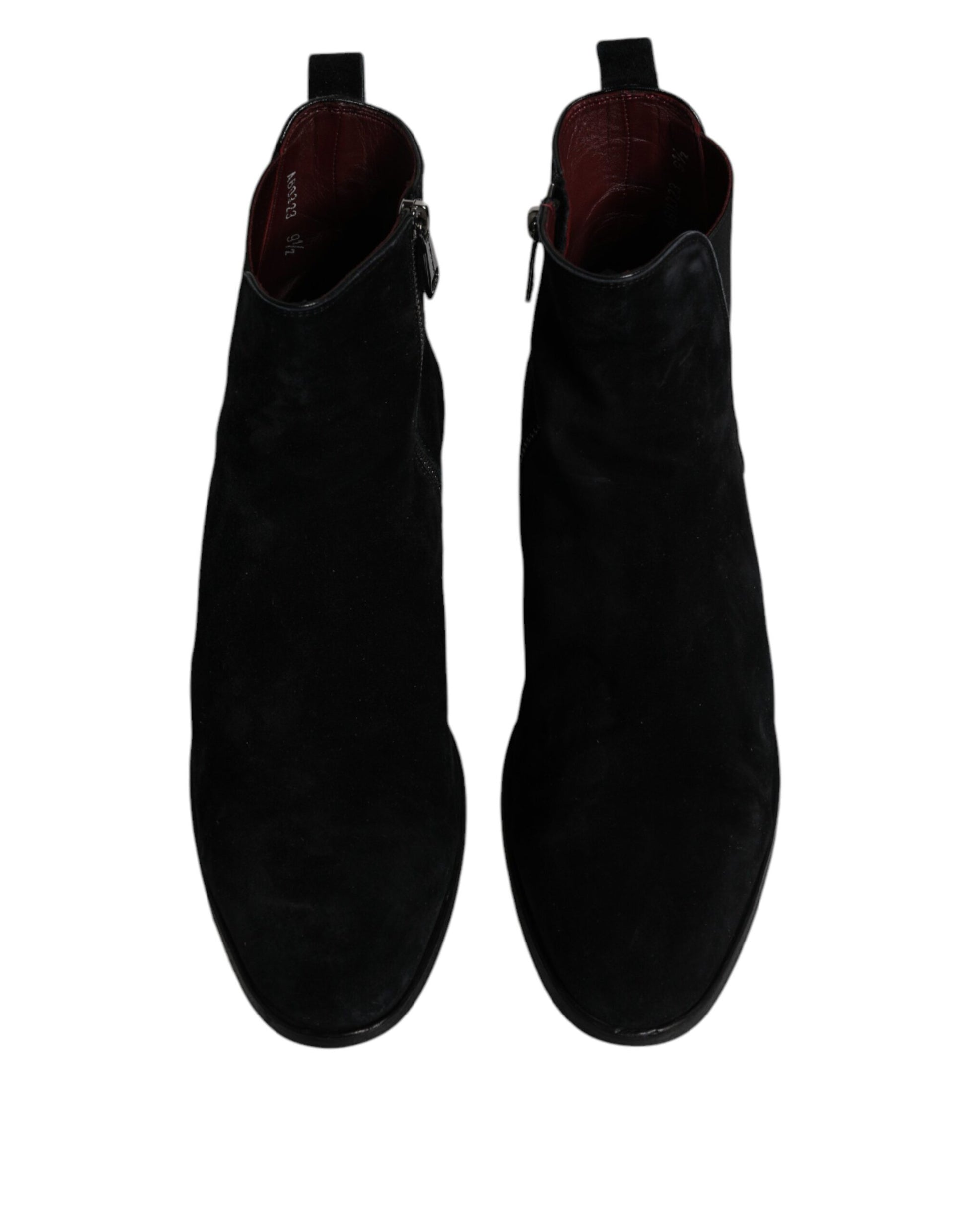 Black Velvet Chelsea Ankle Boots Shoes