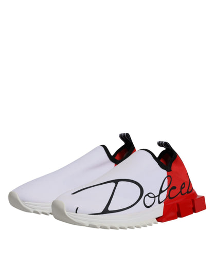 White Red Low Top Sorrento Men Sneaker Shoes