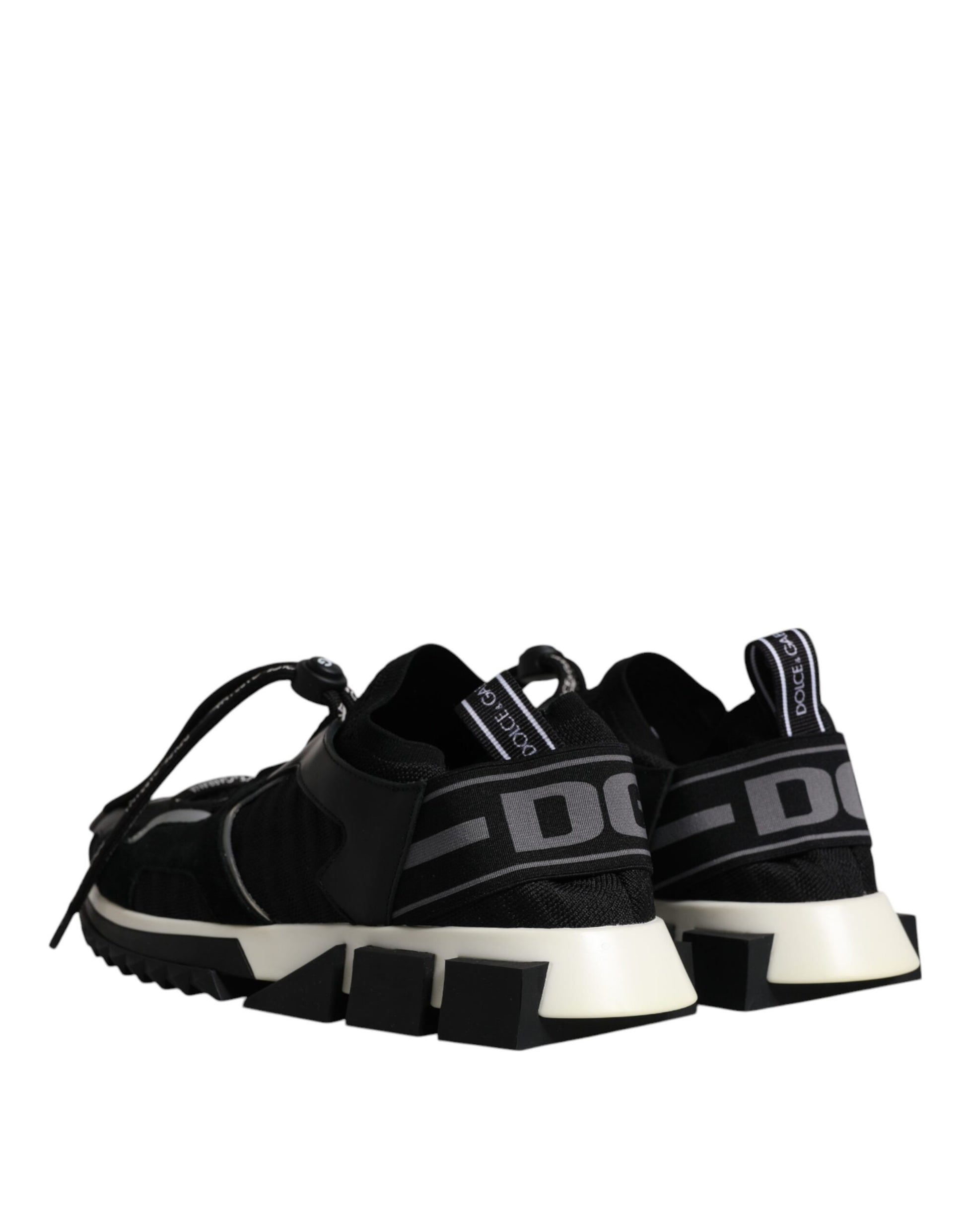 Dolce & Gabbana Black & White Logo Sorrento Sneakers for Men