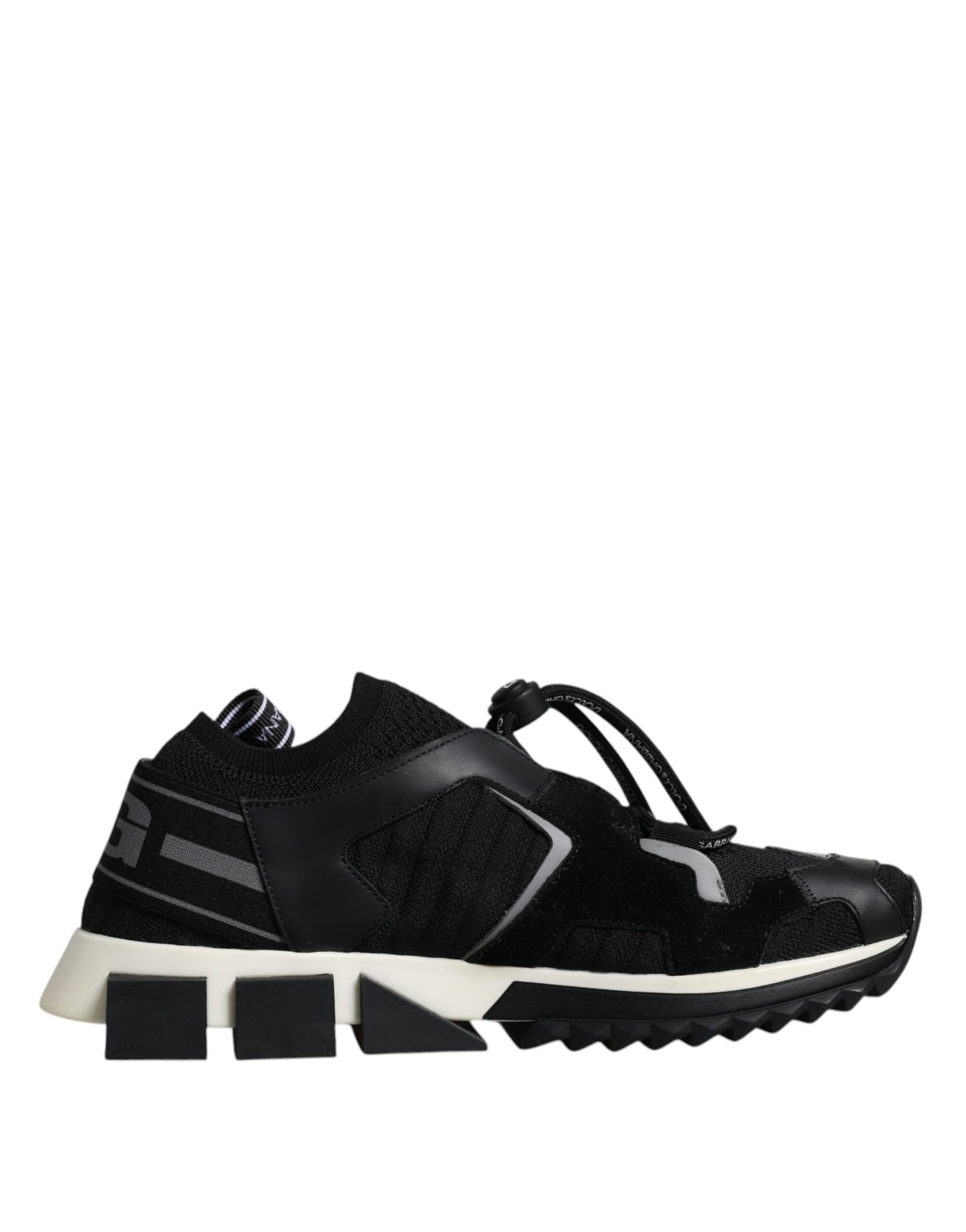 Dolce & Gabbana Black & White Logo Sorrento Sneakers for Men