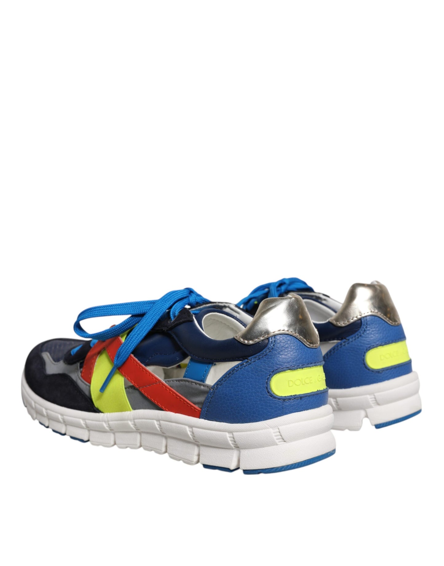 Multicolor Leather Suede Low Top Sneakers Shoes