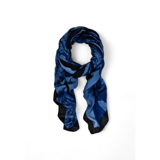 Blue Polyester Scarf