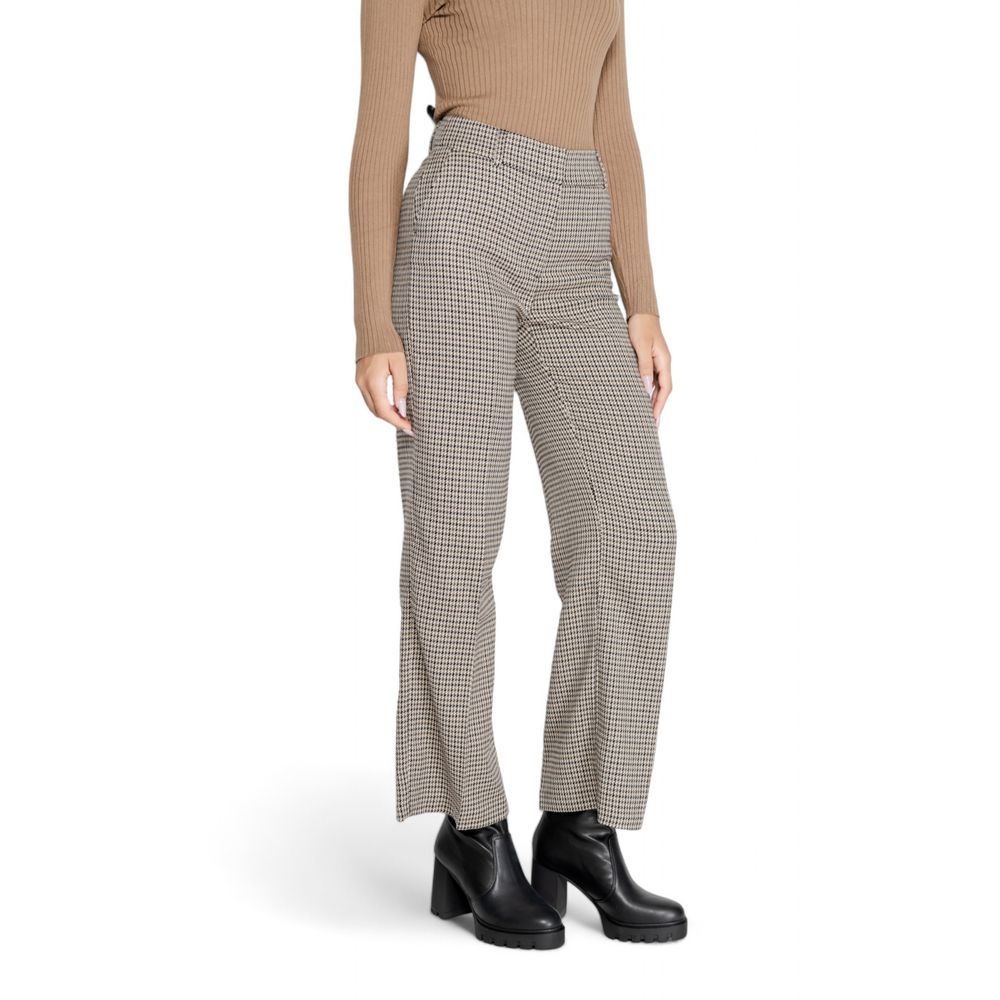 Chic Beige Polyester Jeans for Women