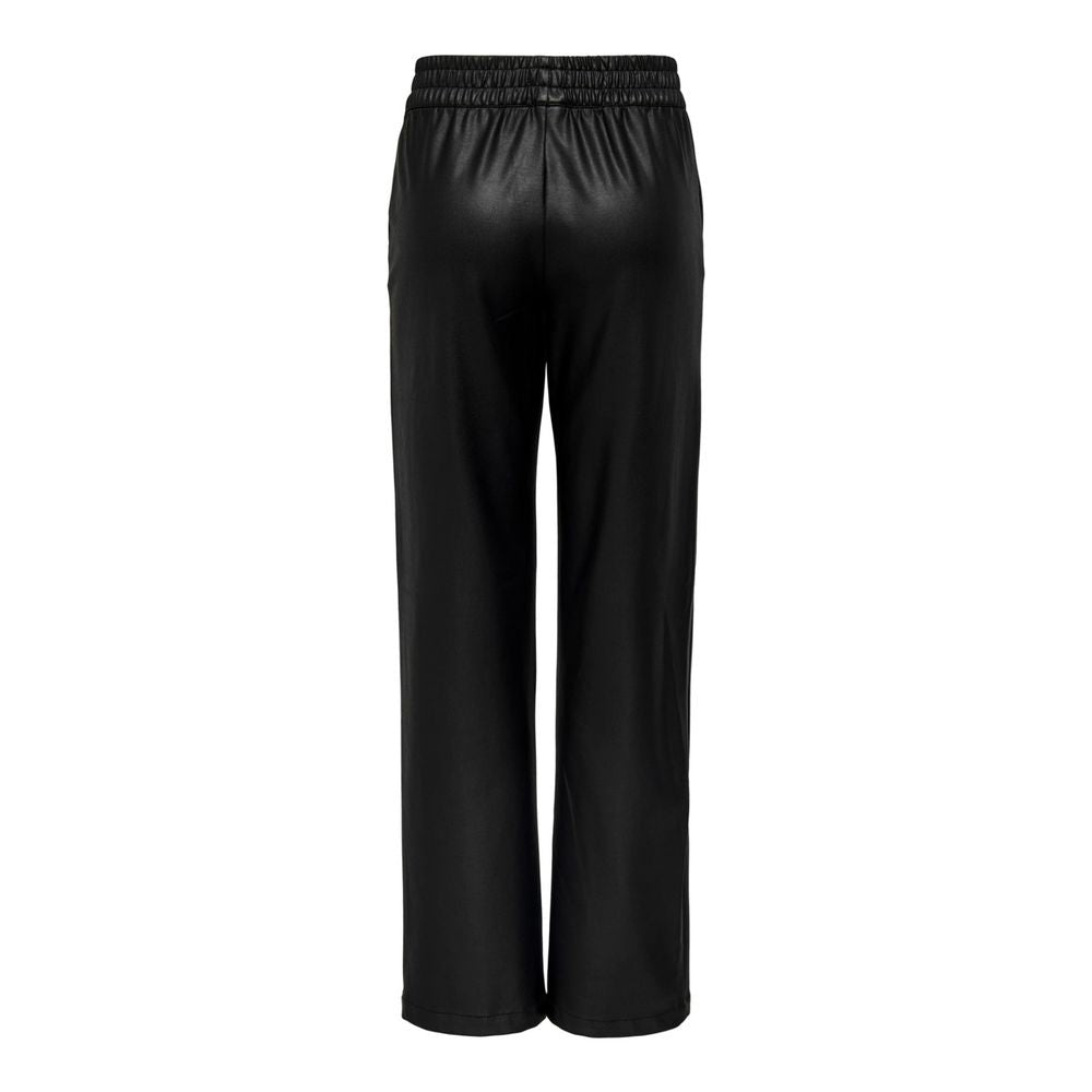 Black Recycled Polyester Jeans & Pant