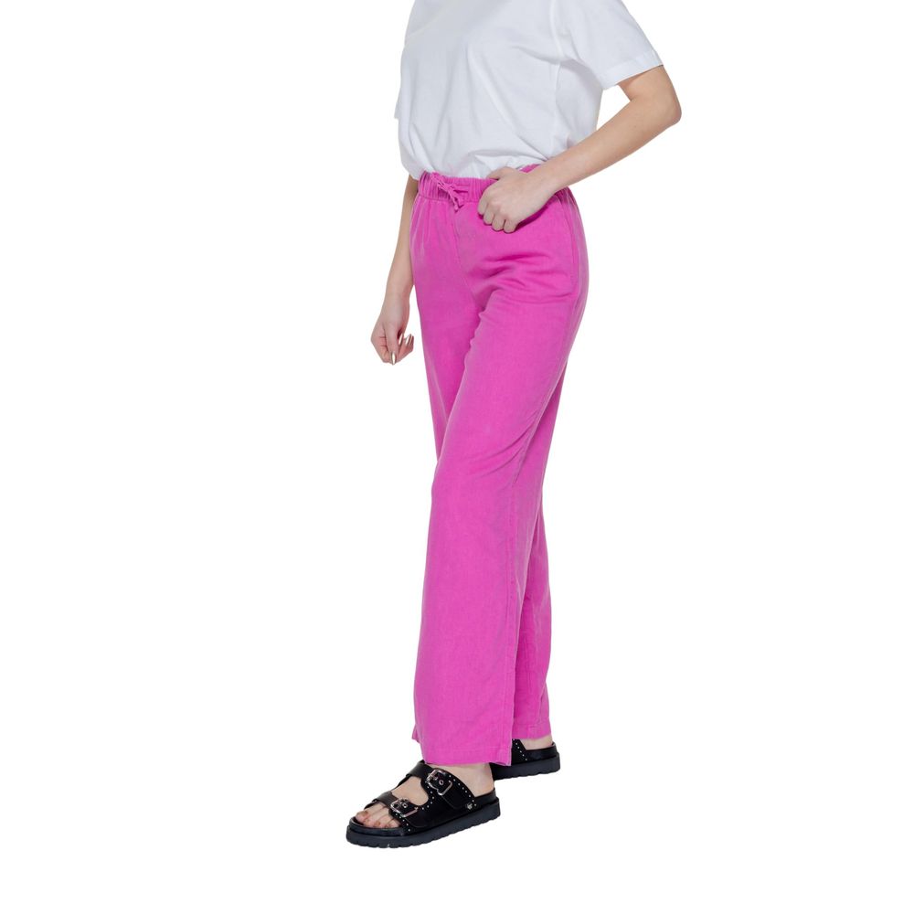 Pink Linen Jeans & Pant