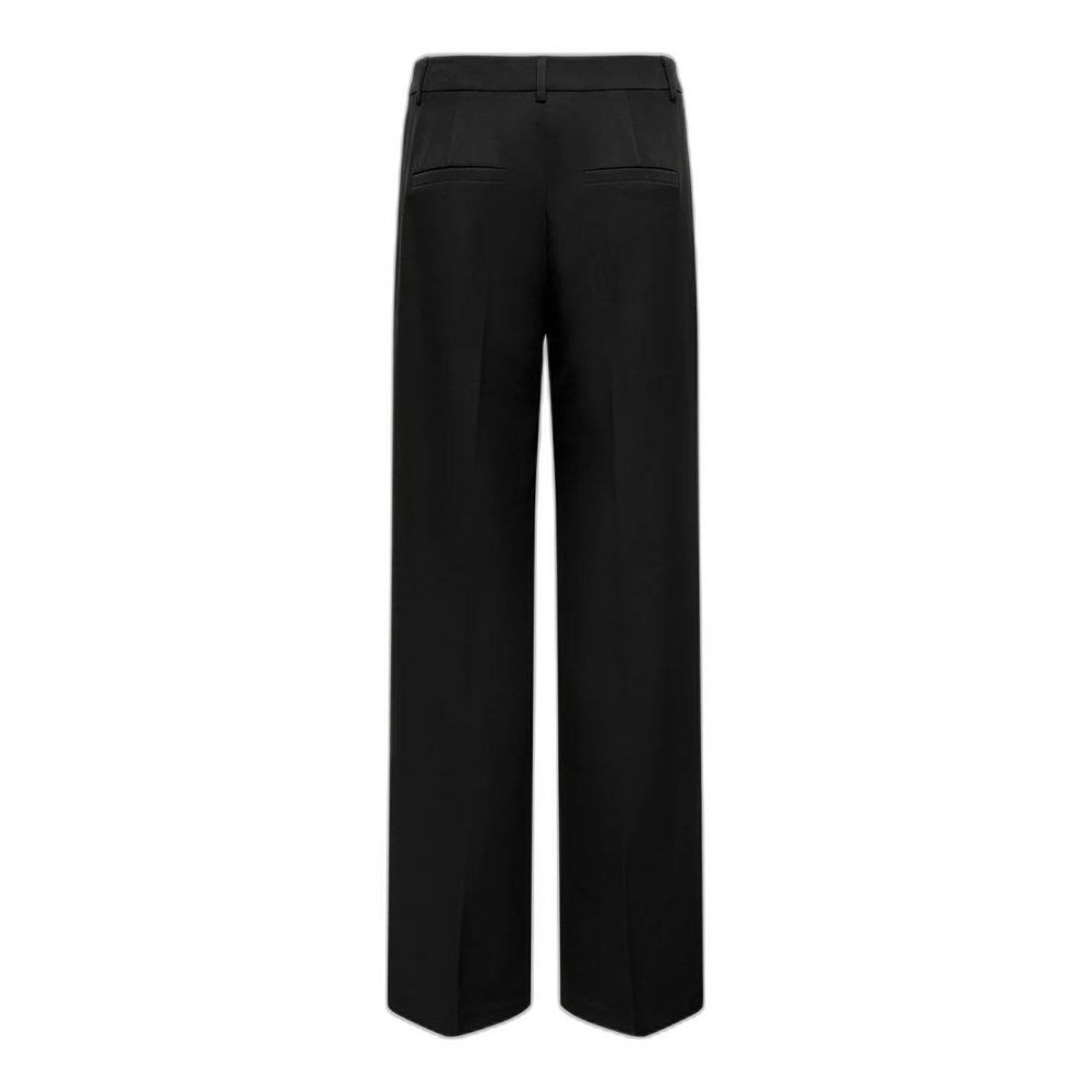 Black Polyester Jeans & Pant