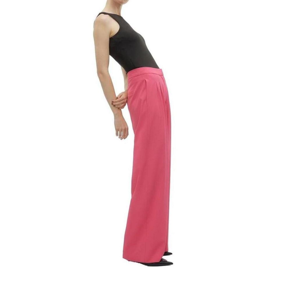 Pink Polyester Jeans & Pant