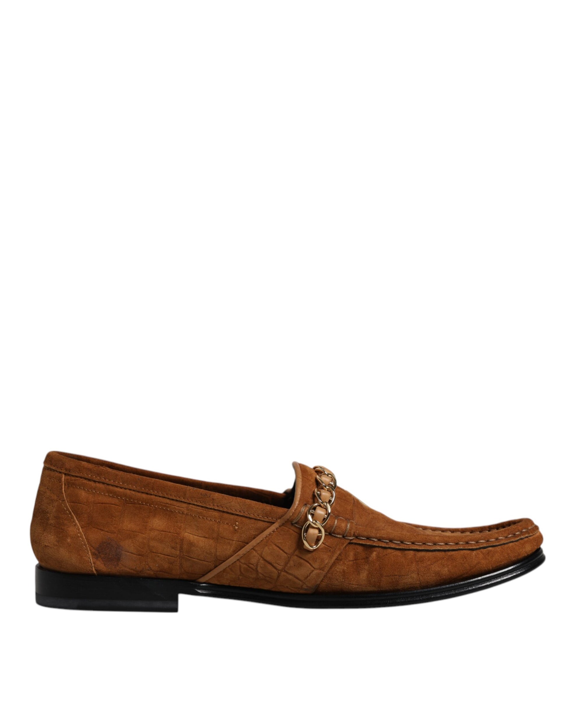 Brown Suede Leather Loafers Dress Shoes