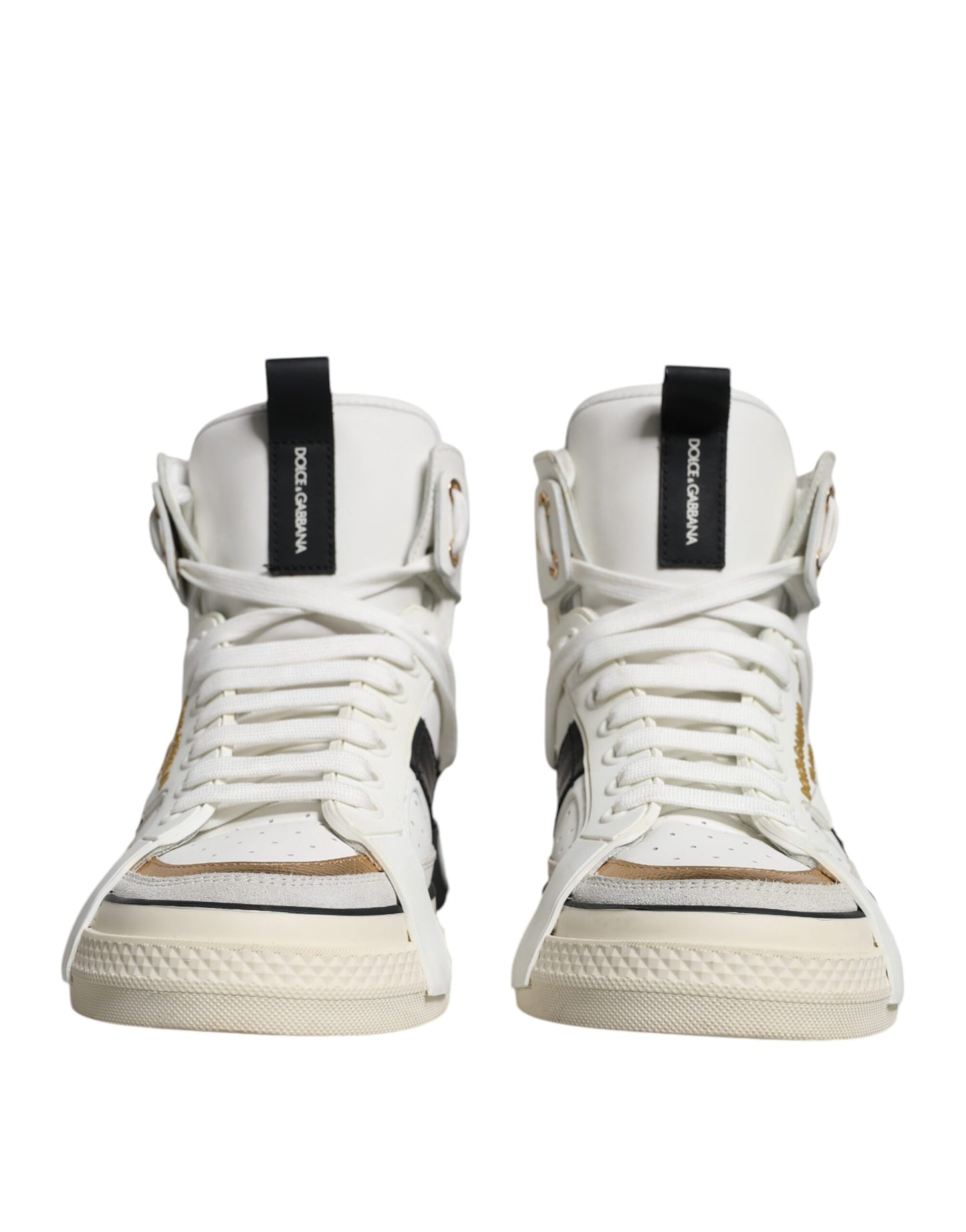 White Leather High Top Men Sneakers Shoes