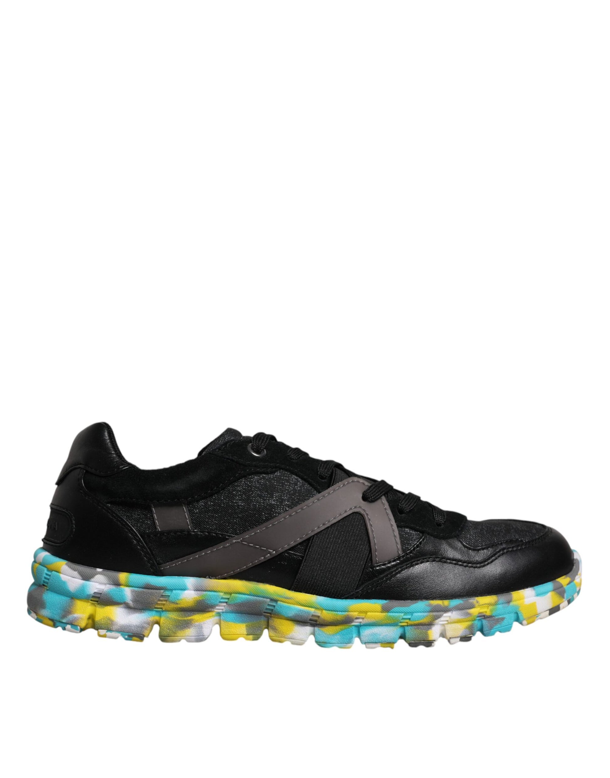 Dolce & Gabbana Men's Black Jamaica Low-Top Sneakers