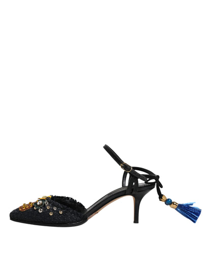 Black Pineapple Bellucci Heels Sandals Shoes