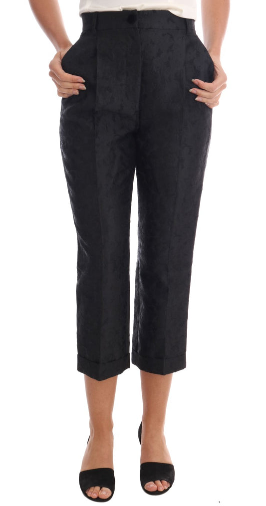  - Elegant High Waist Capri Dress Pants