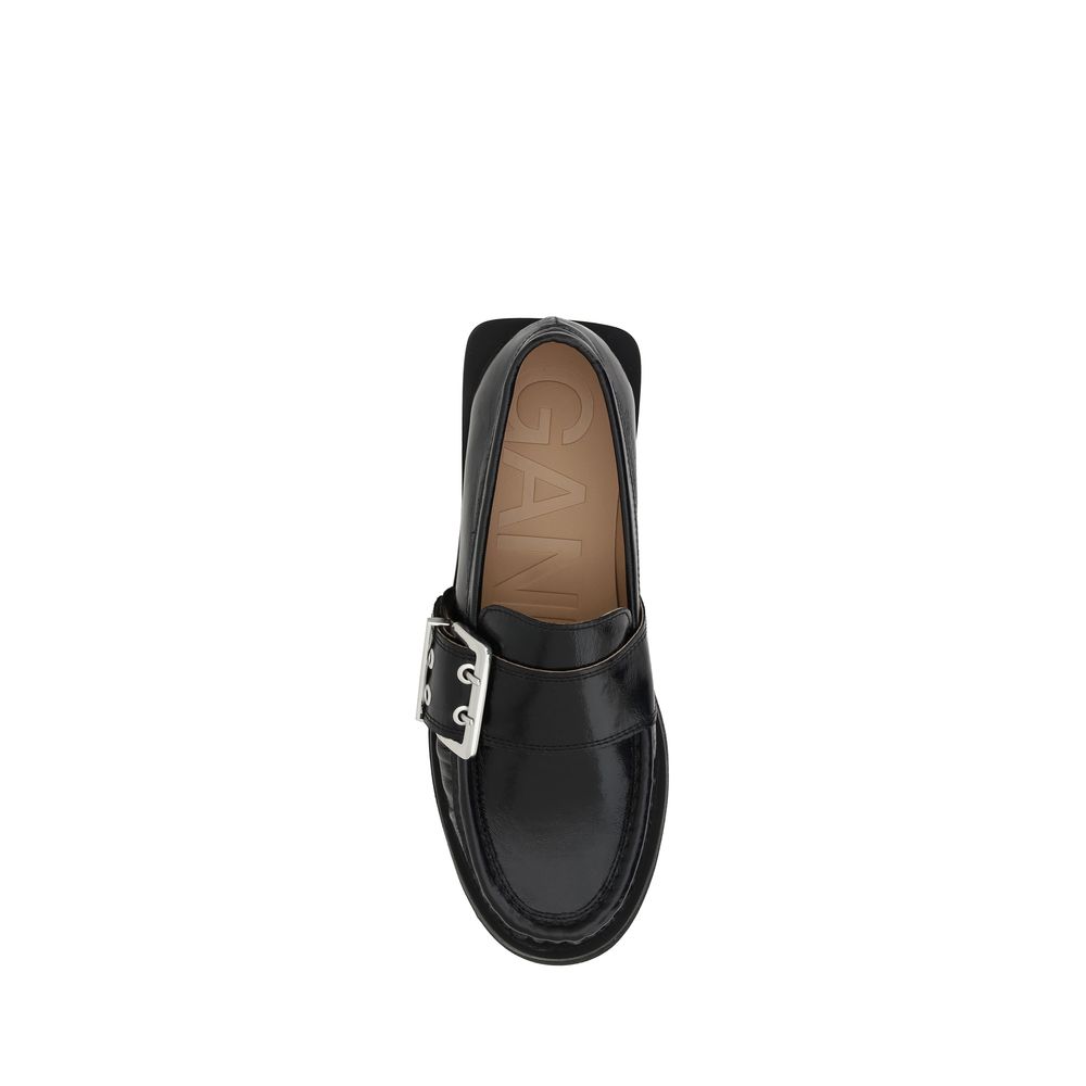 Feminine Buckle Loafers