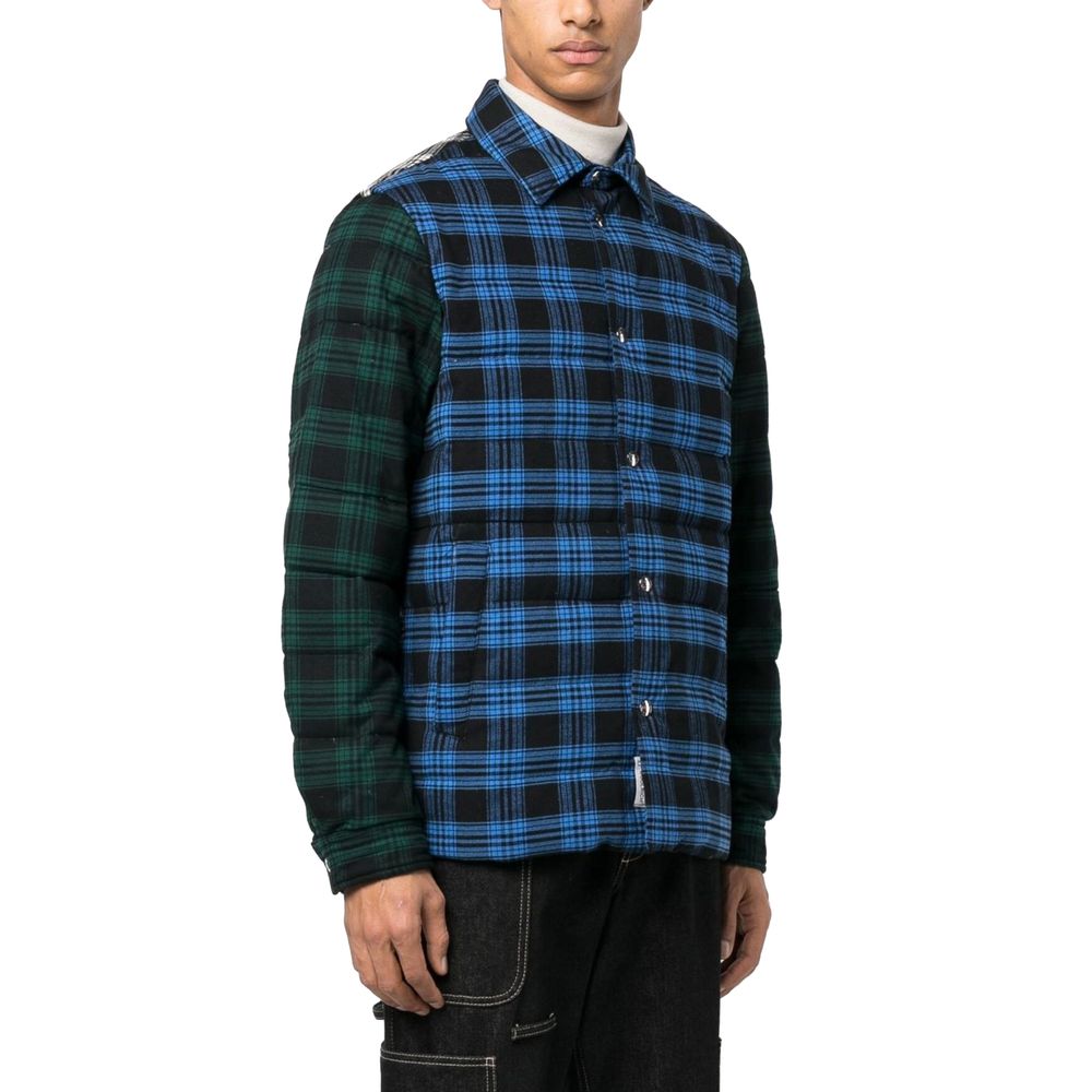 Woolrich Multicolor Checked Cotton Jacket with Down Padding
