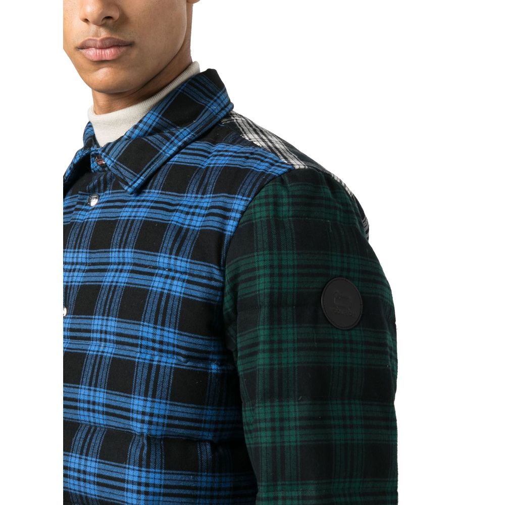 Woolrich Multicolor Checked Cotton Jacket with Down Padding