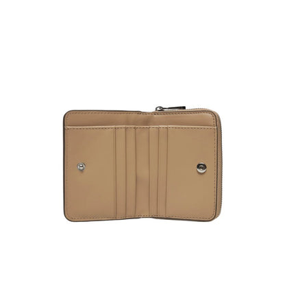 Beige Recycled Polyester Wallet