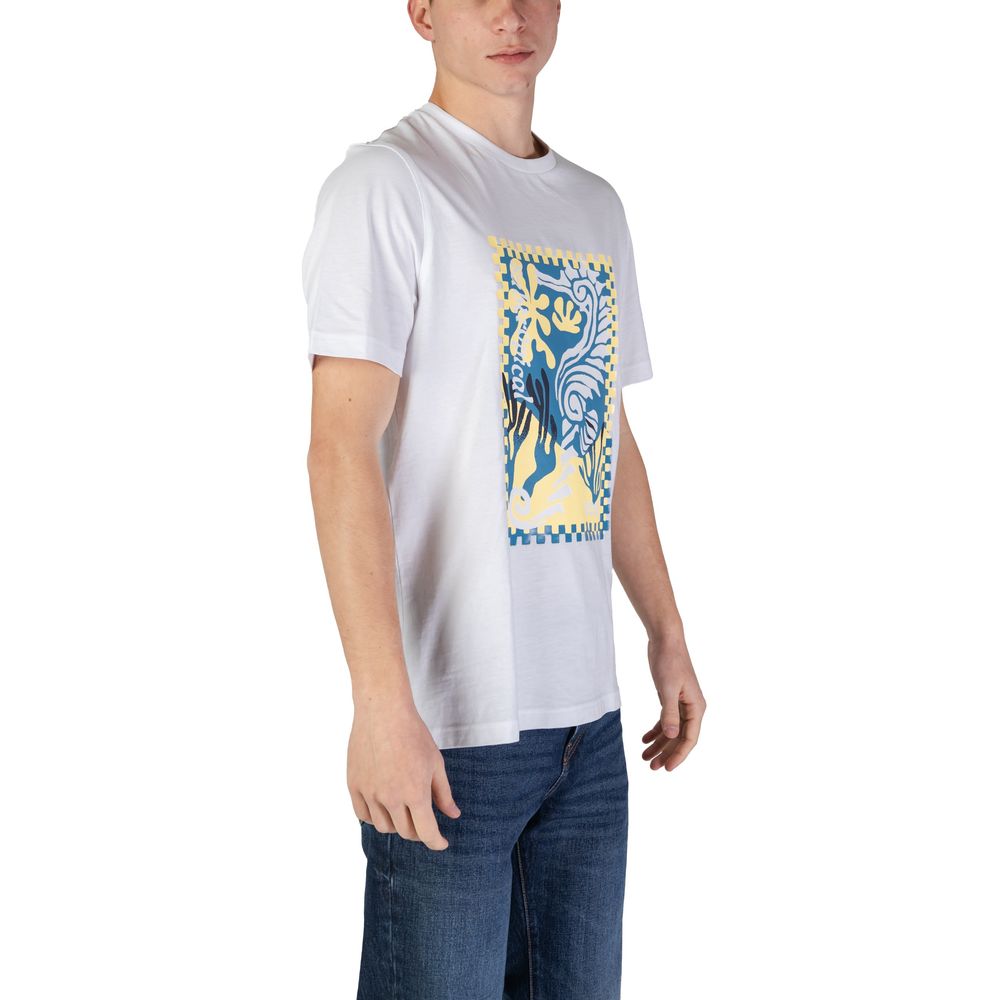 Classic White Cotton T-Shirt for Men