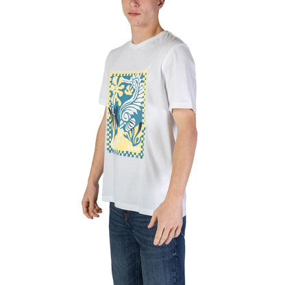 Classic White Cotton T-Shirt for Men