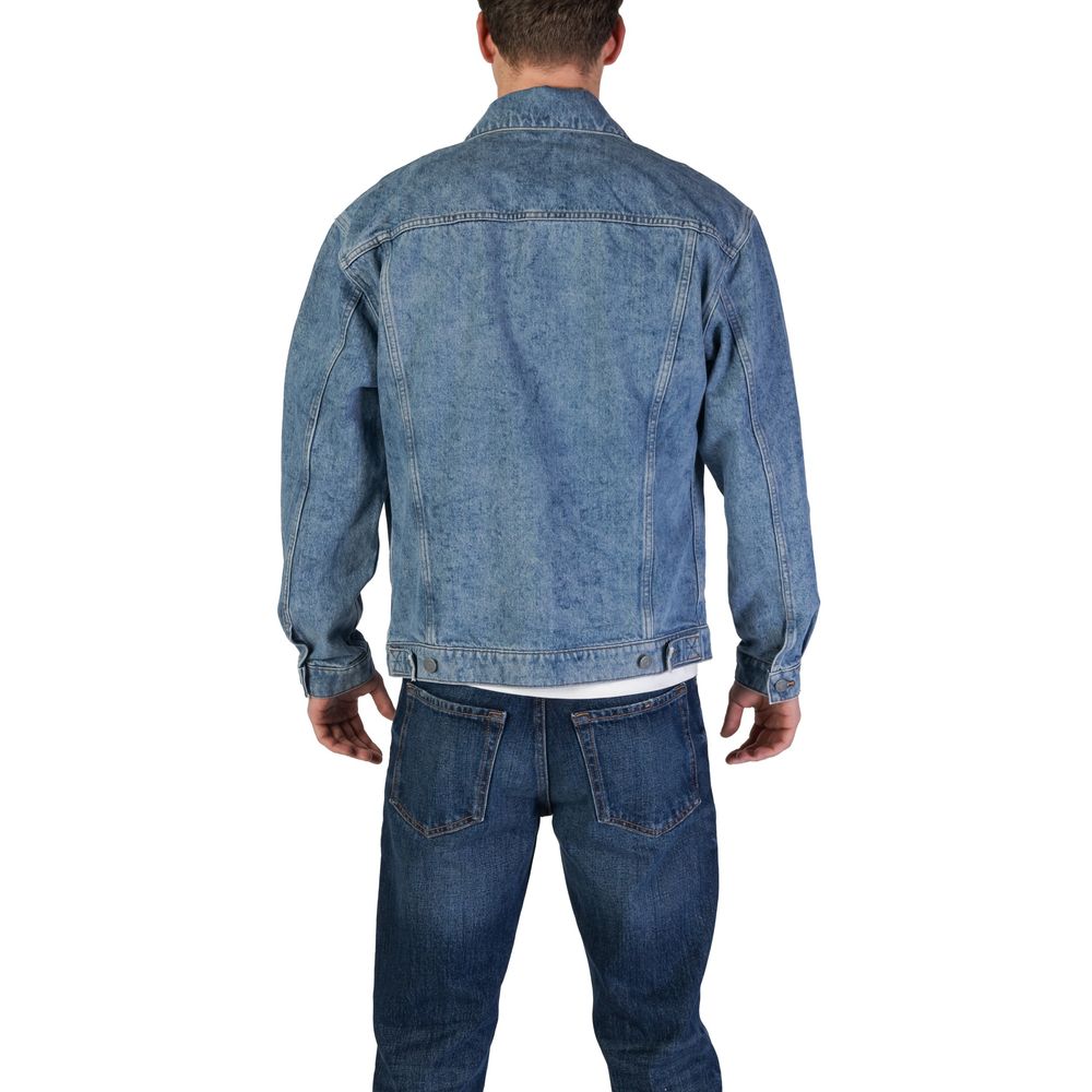Hugo Boss Light Blue Cotton Denim Jacket for Men