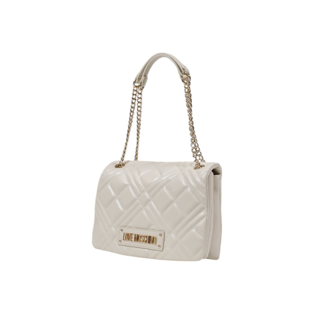 Beige Polyethylene Handbag