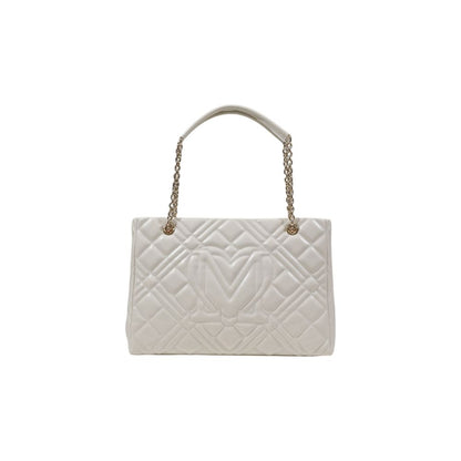 Beige Polyethylene Handbag