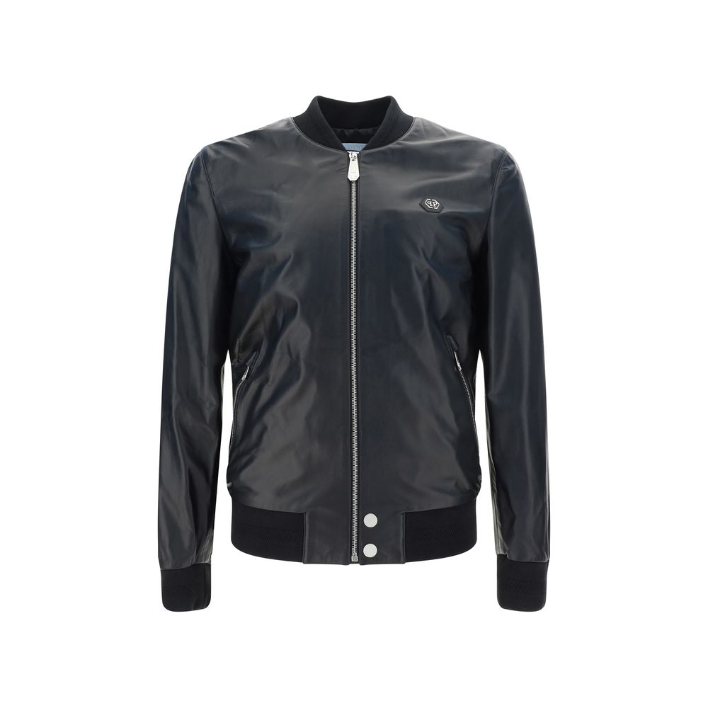 Leather Bomber Jacket