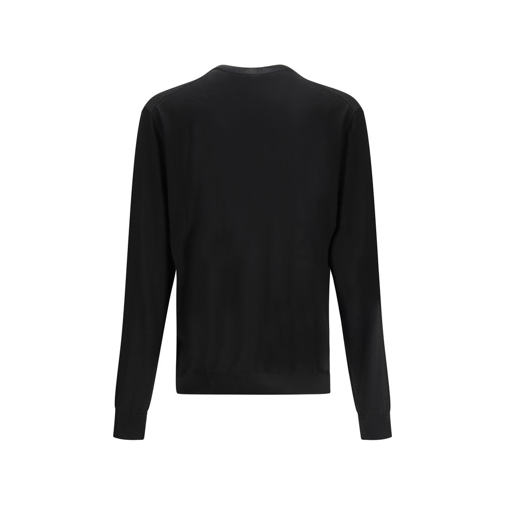 Prada - Men's Black Recycled Silk Sweater