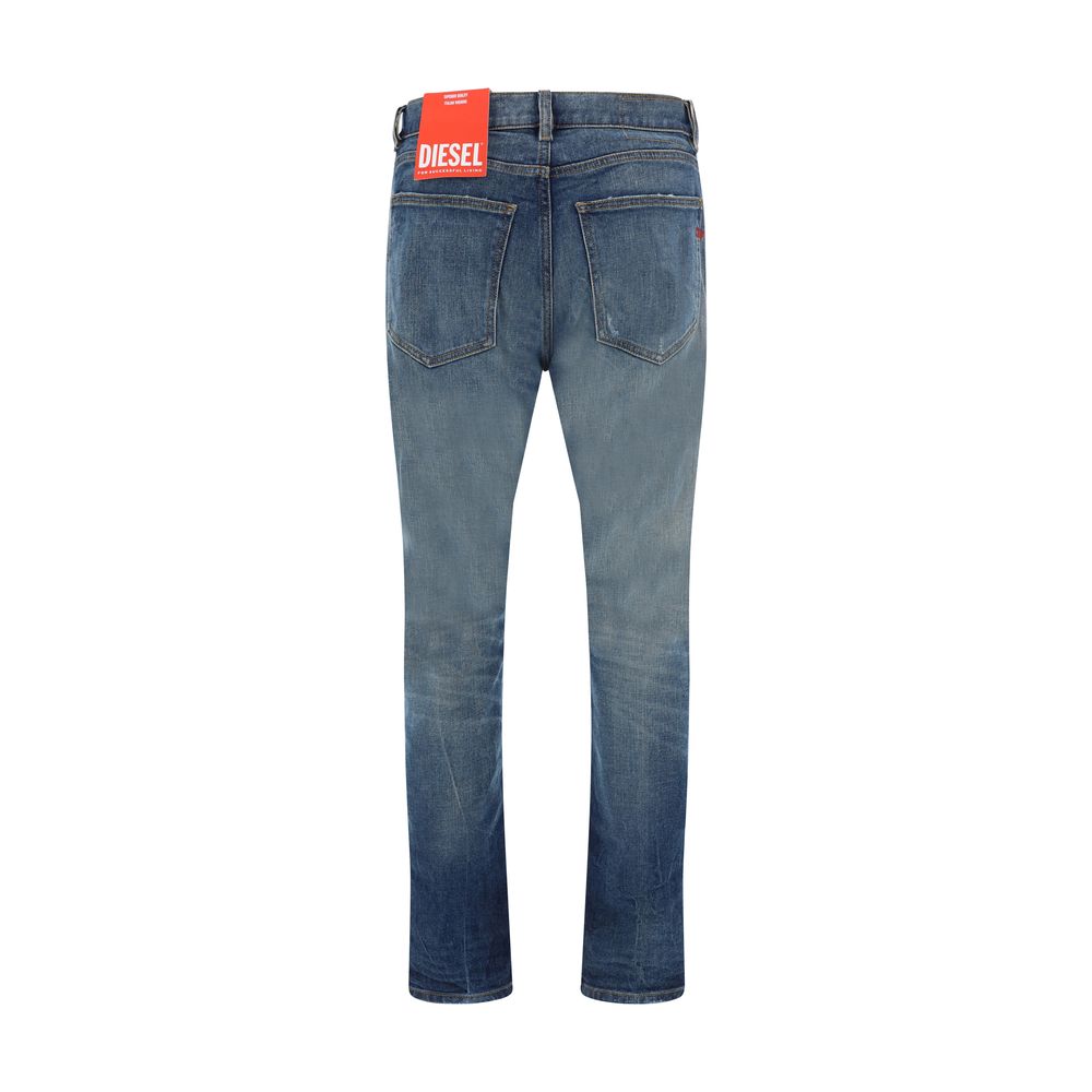 Diesel - Men's Blue Faded D-Strukt Jeans