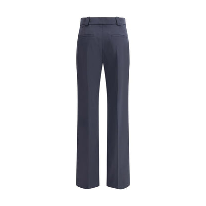 Chloé - Women's Blue Wool Trousers