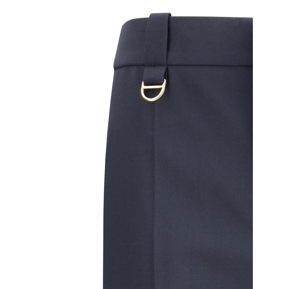 Chloé - Women's Blue Wool Trousers