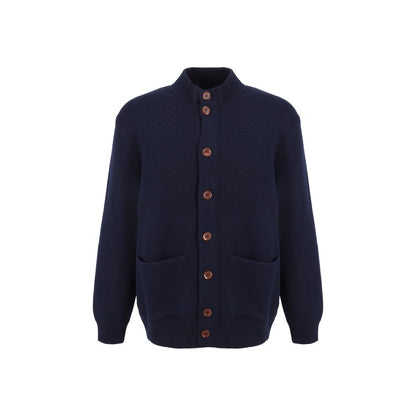 Brunello Cucinelli - Men's Blue Virgin Wool Cardigan