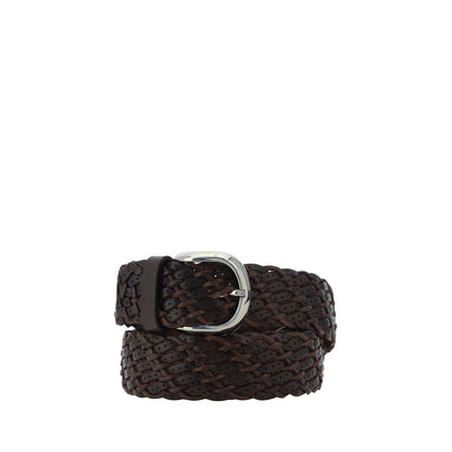 Brunello Cucinelli Braided Calfskin Belt