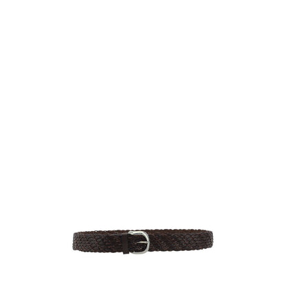Brunello Cucinelli Braided Calfskin Belt