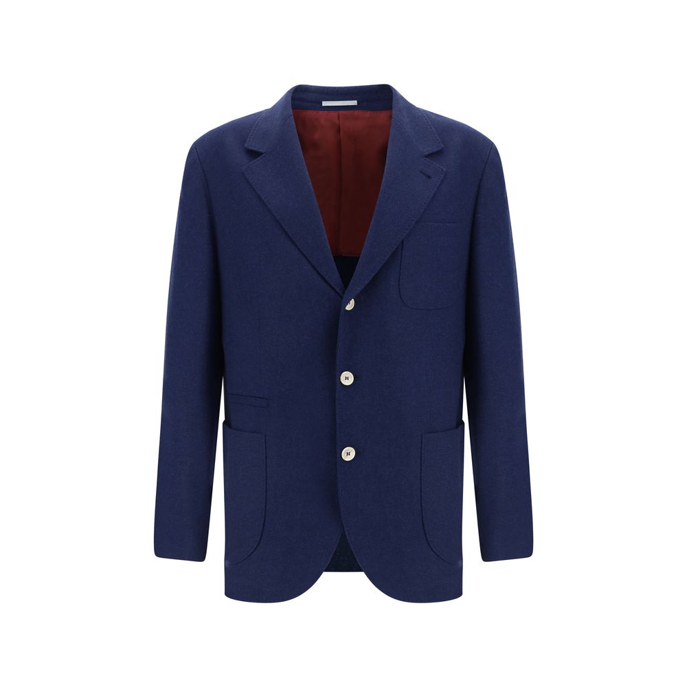 Brunello Cucinelli - Men's Blue Blazer Jacket