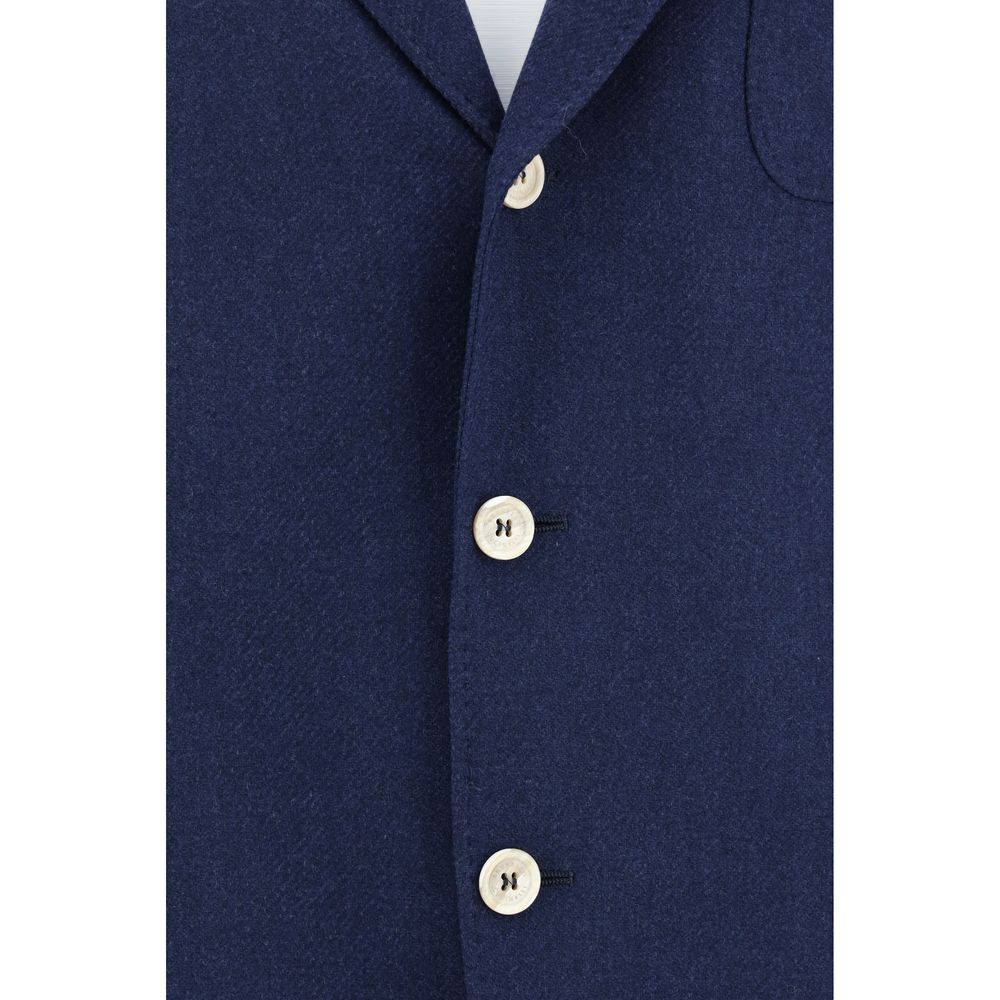 Brunello Cucinelli - Men's Blue Blazer Jacket