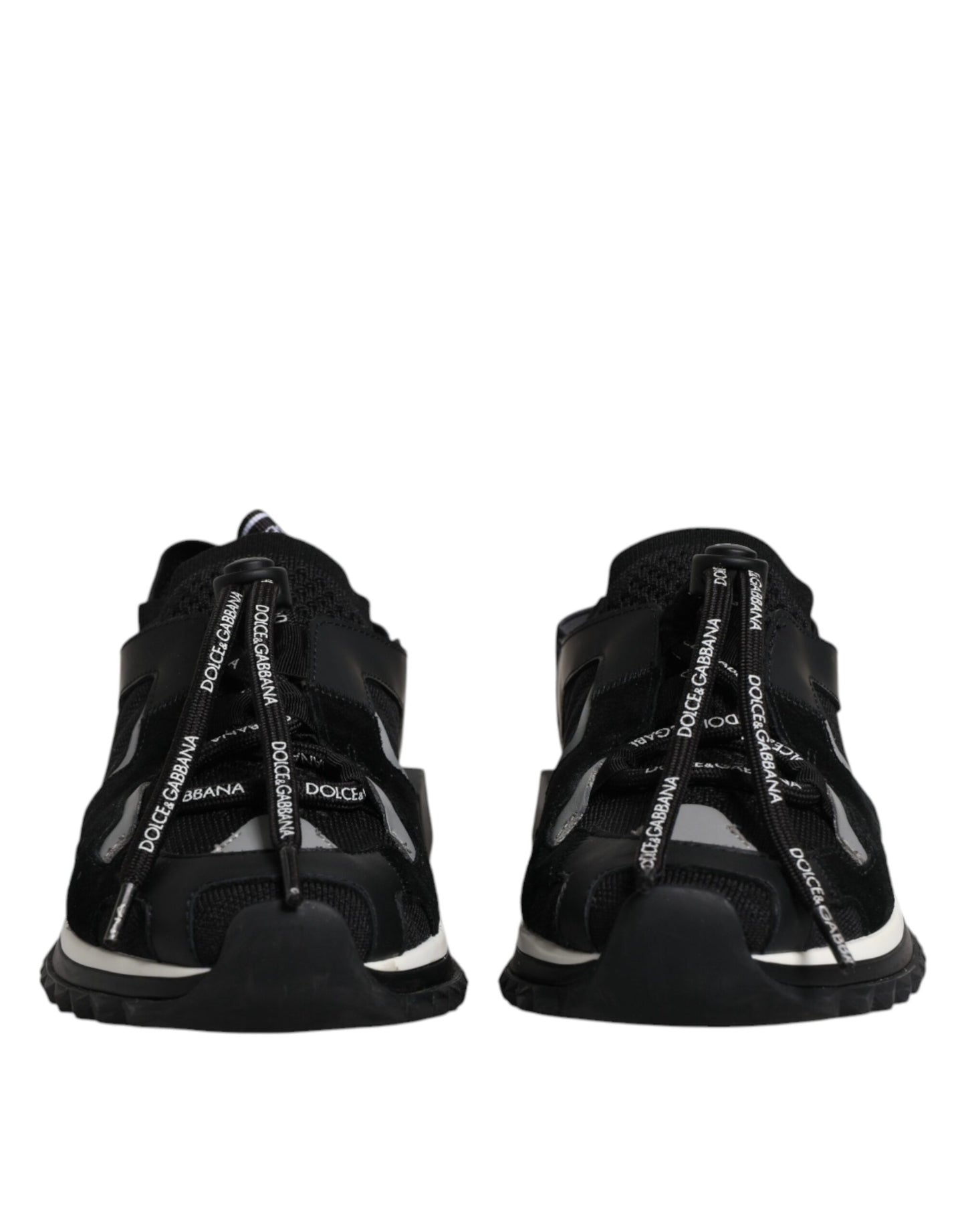 Dolce & Gabbana - Women's Black & White Logo Sorrento Sneakers Shoes