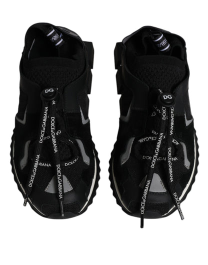 Dolce & Gabbana - Women's Black & White Logo Sorrento Sneakers Shoes