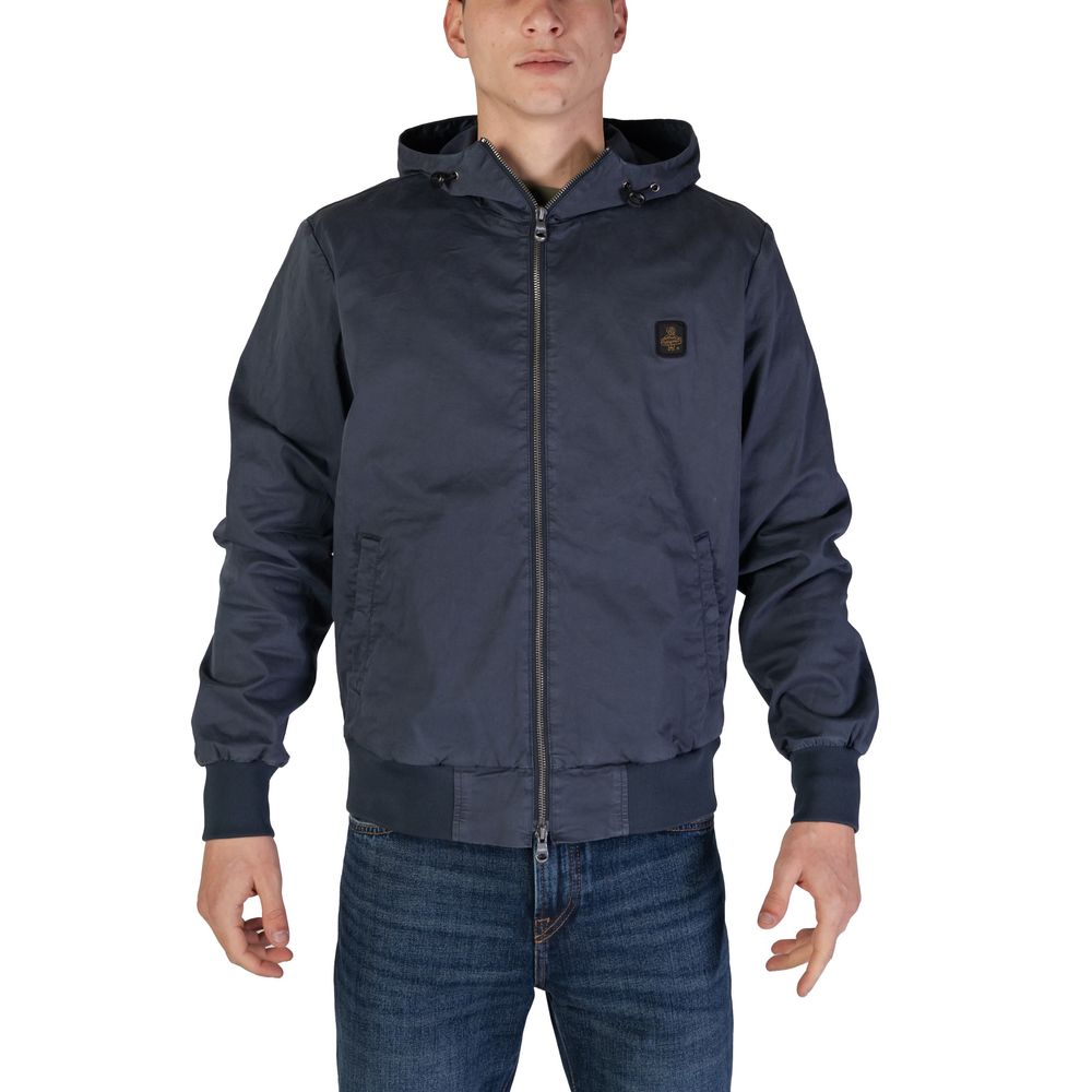 Refrigiwear Blue Cotton Jacket for Men