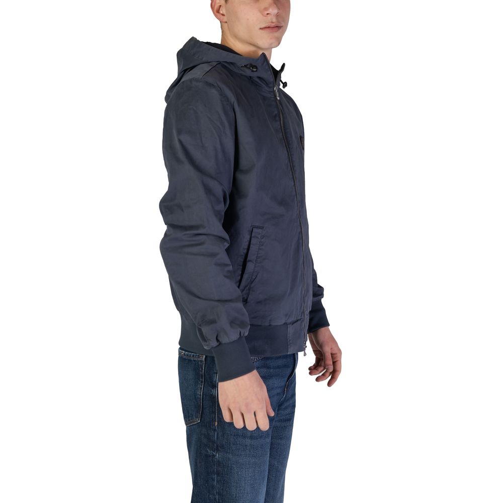 Refrigiwear Blue Cotton Jacket for Men