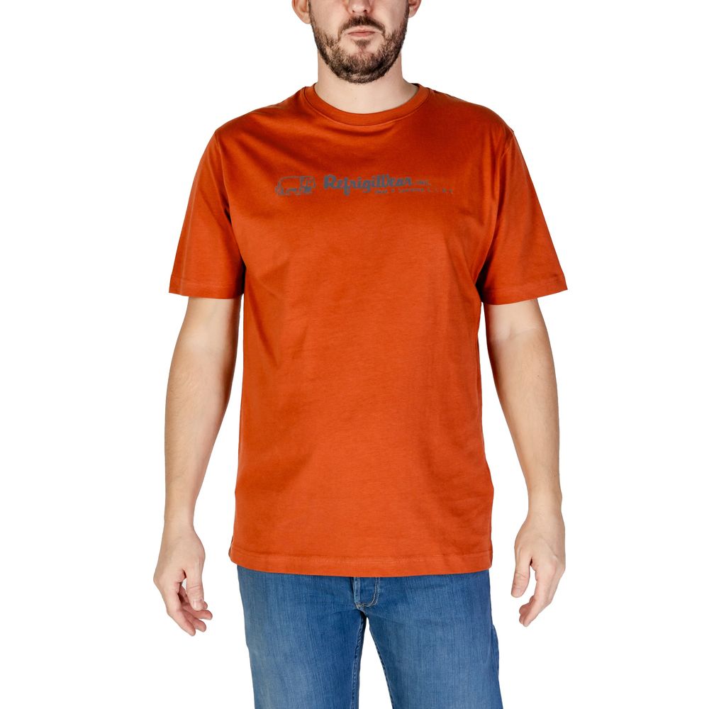 Refrigiwear Red Cotton T-Shirt for Men