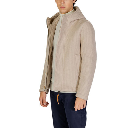 Hydra Clothing Beige Polyester Jacket for Men
