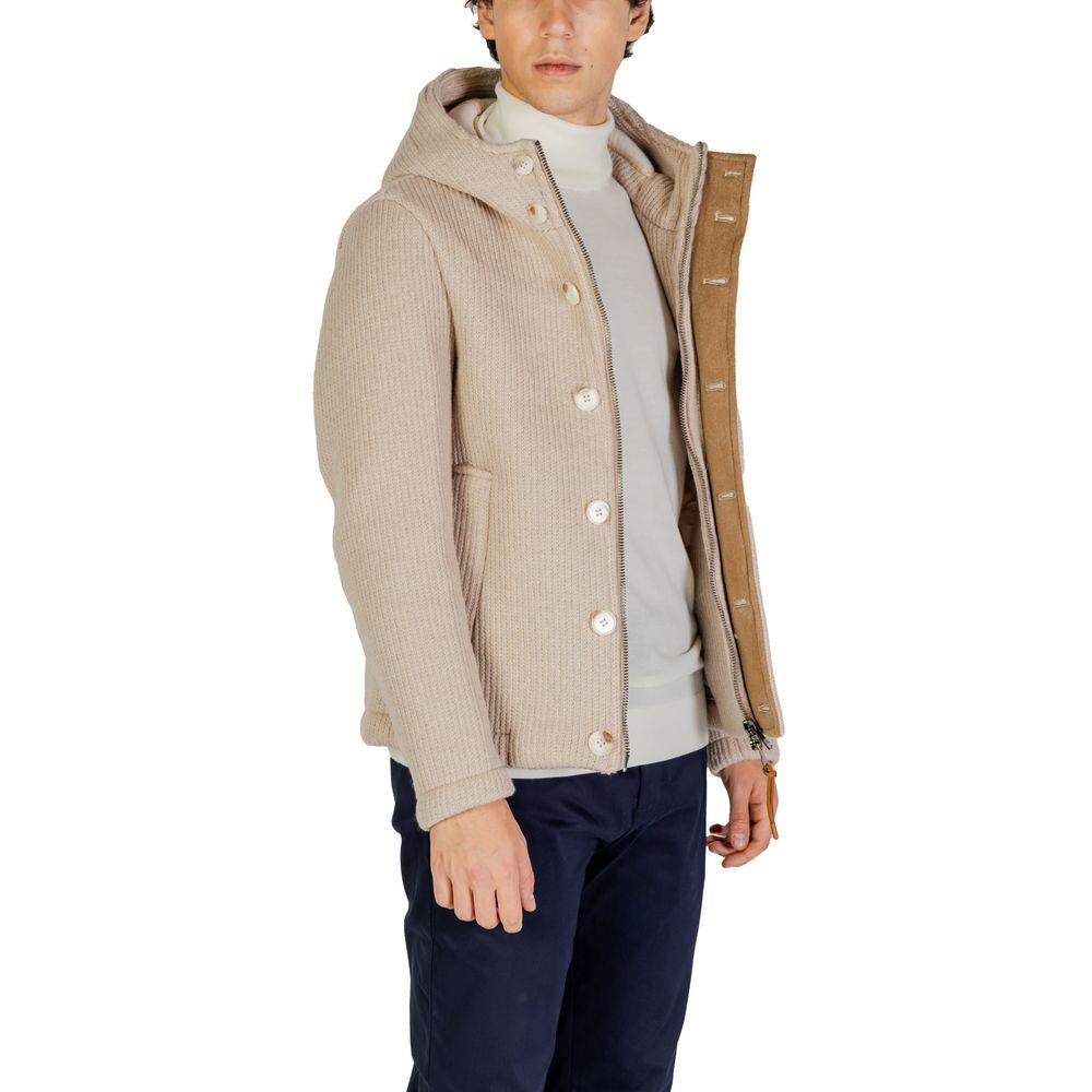 Hydra Clothing Beige Polyester Jacket for Men