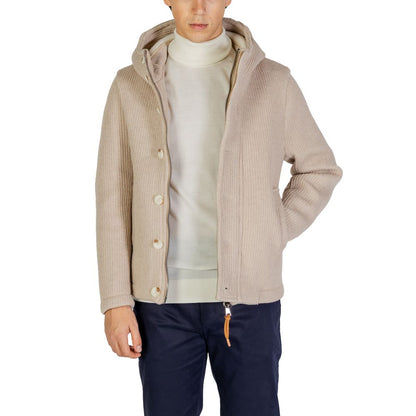 Hydra Clothing Beige Polyester Jacket for Men