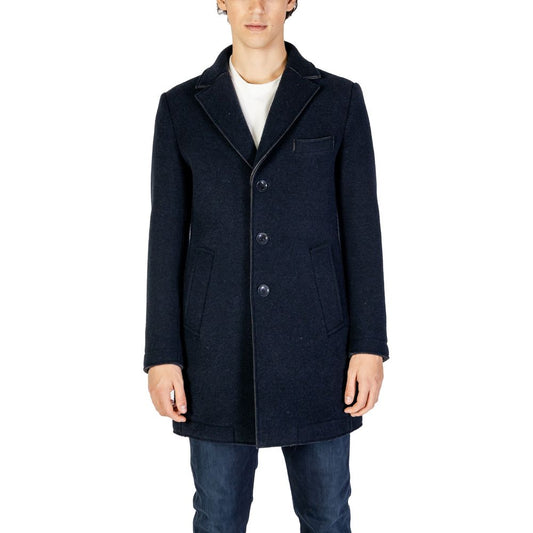 Hydra Clothing - Men's Blue Wool Blend Classic Jacket