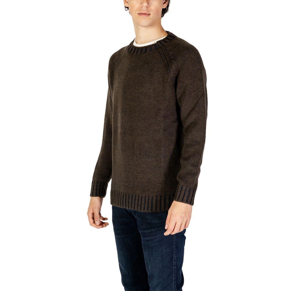 Hydra Clothing Gray Acrylic Sweater for Men