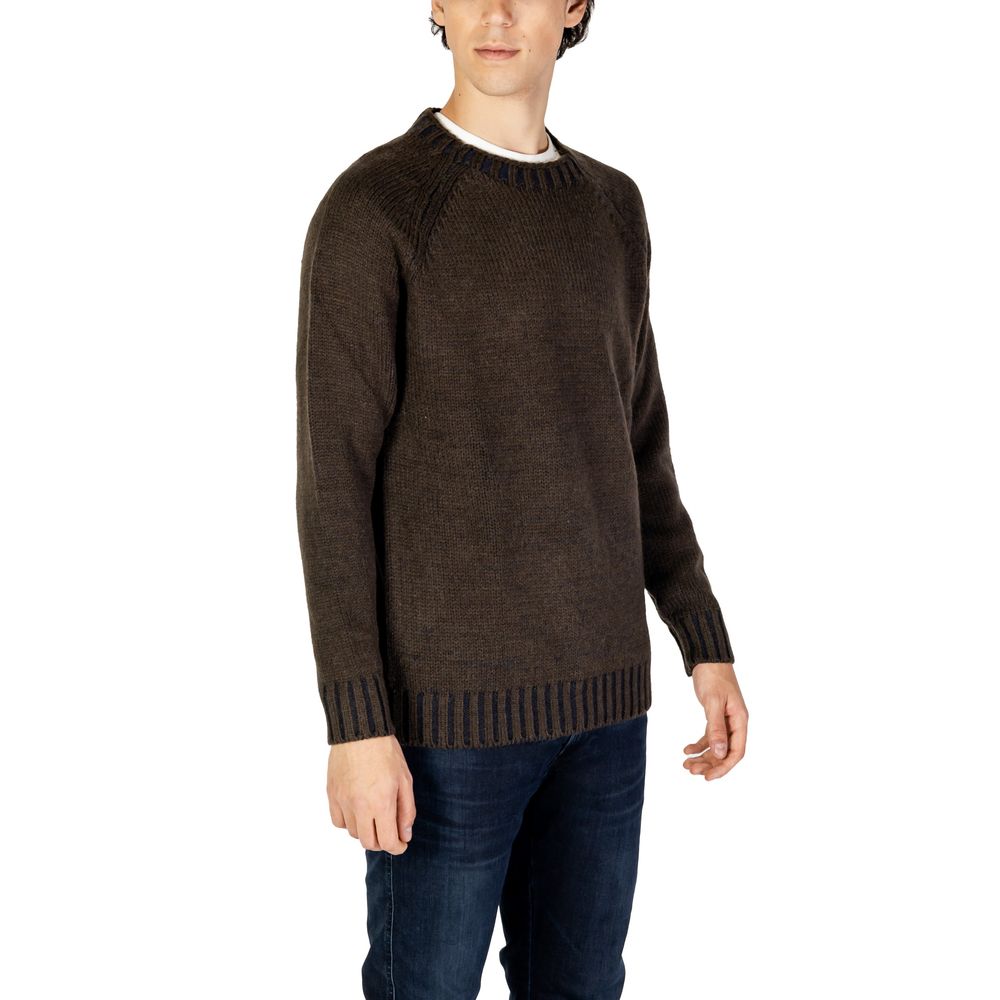 Hydra Clothing Gray Acrylic Sweater for Men